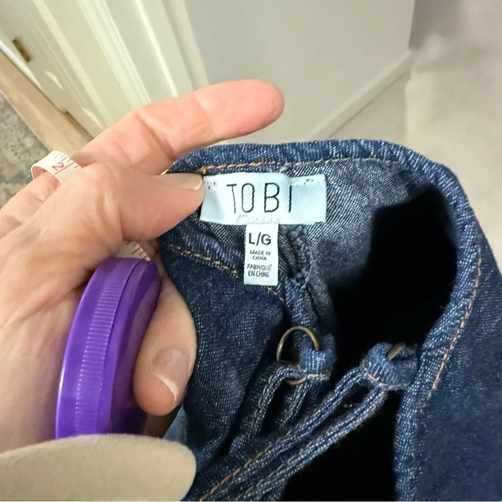 Tobi Navy Wide-Leg Jumpsuit - Picture 6 of 12